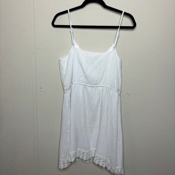 NWT Jack by BB Dakota White Boho Lace Strappy Mini Dress Summer Vacation Medium - Picture 2 of 10